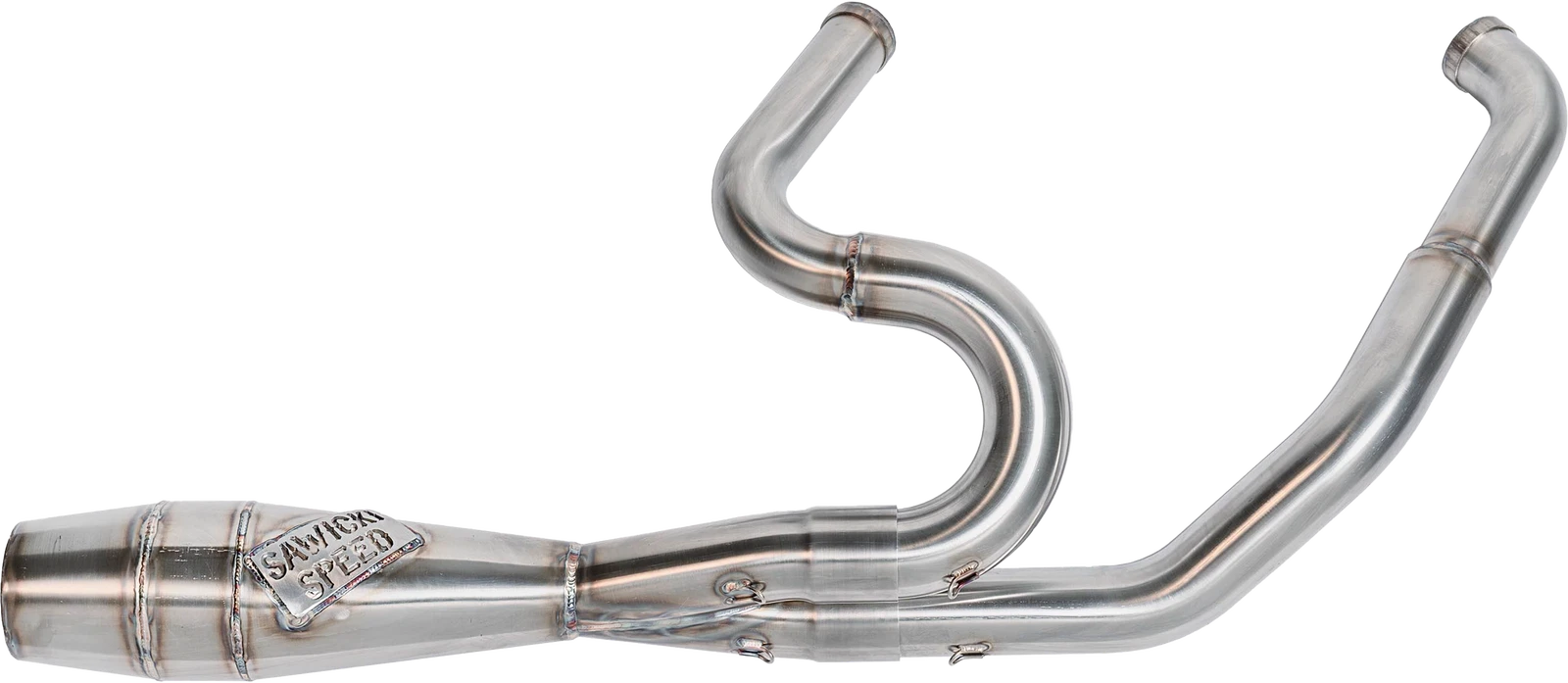 SAWICKI 2IN1 TWIN CAM FLT SHORTY BRUSHED SS - 930-01208