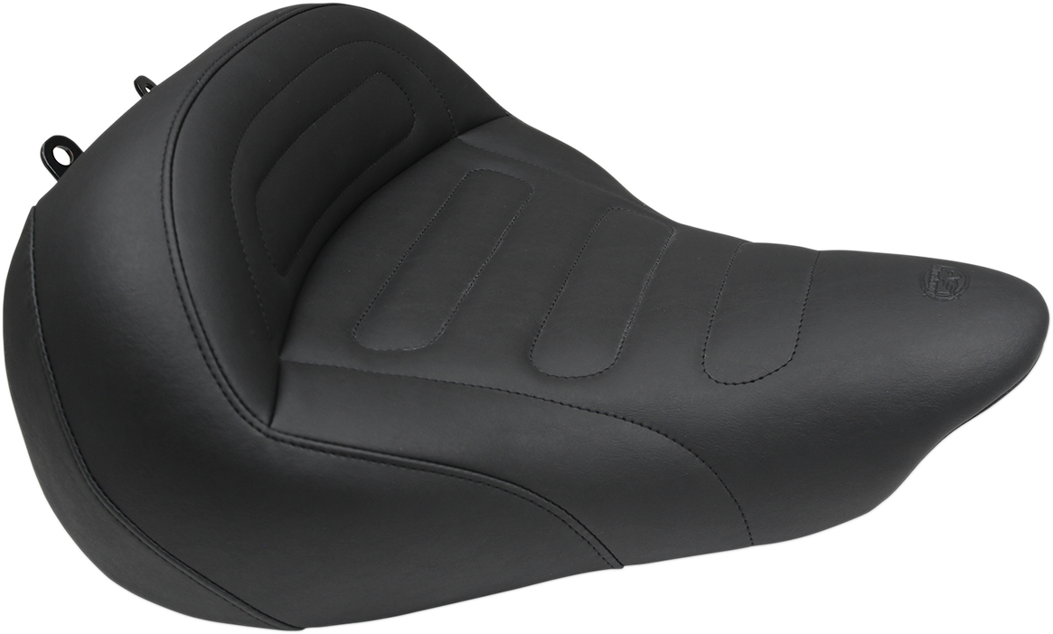 MUSTANG Solo Touring Seat - Black - Trapezoid Stitch - FXSB '13-'17