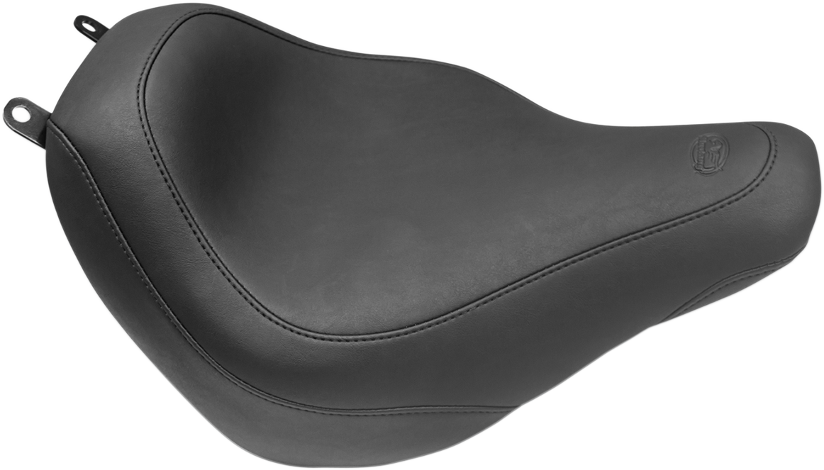 MUSTANG Wide Tripper™ Solo Seat - Smooth - Black - FLDE/FLHC '18-'21