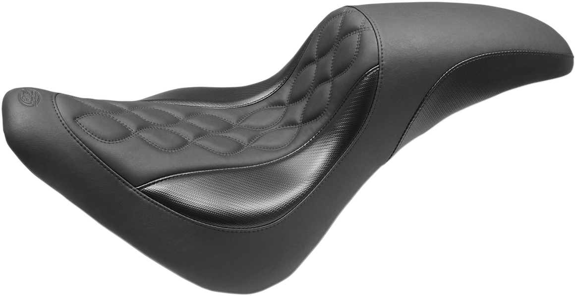 MUSTANG Tripper™ One-Piece 2-Up Seat - Double Helix - Black - FLSL '18-'21