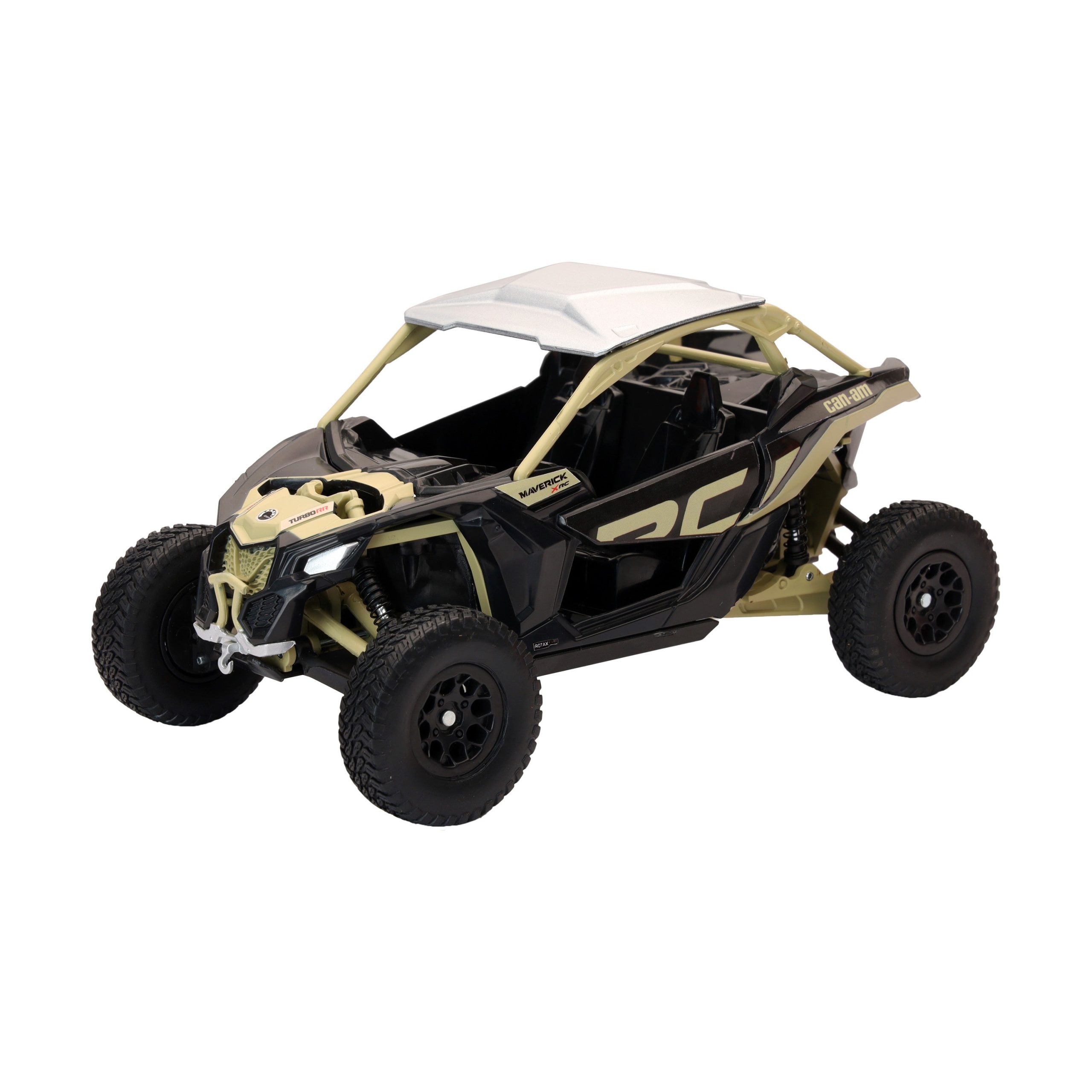 NEW-RAY 1:18 SCALE CAN AM MAVERICK X3 X RC TURBO BLACK/TAN - 959-0194