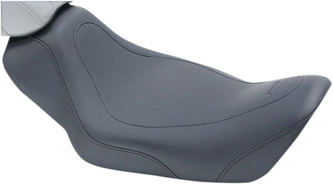 MUSTANG Tripper™ Synthetic Leather Solo Seat - Smooth - Black - Dyna '96-'03