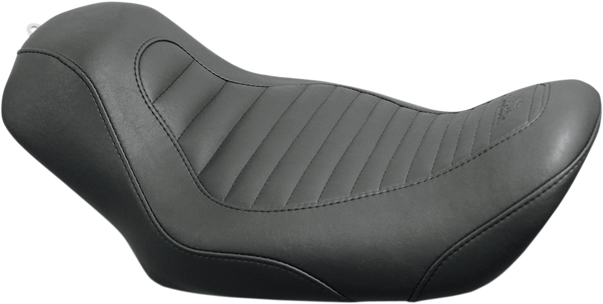 MUSTANG Tripper™ Synthetic Leather Solo Seat - Tuck and Roll - Dyna '06-'17