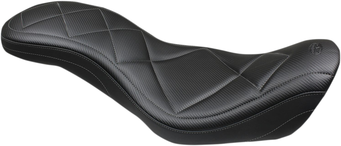 MUSTANG Super Tripper™One-Piece 2-Up Seat - Carbon - Dyna '06-'17