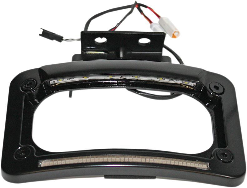 CUSTOM DYNAMICS Dual-LED License Place Frame - Indian - Black