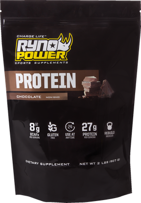 Ryno Power Protein Premium Whey Powder - Chocolate - 2 lb - 20 Servings