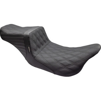 LE PERA Tailwhip Seat - Double Diamond w/ Grip Tape - Black - FL '08-'23LK-587DDGP