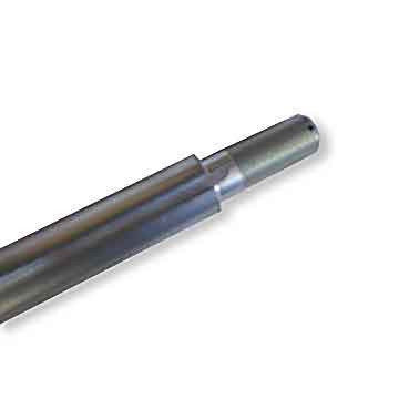 1" Solid 38" Deluxe Flexpruf Steel Axle, 3/4" Stepped, Threaded Ends 1411-38