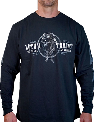 Lethal Threat Men's Flash and Bones Long-Sleeve T-Shirt