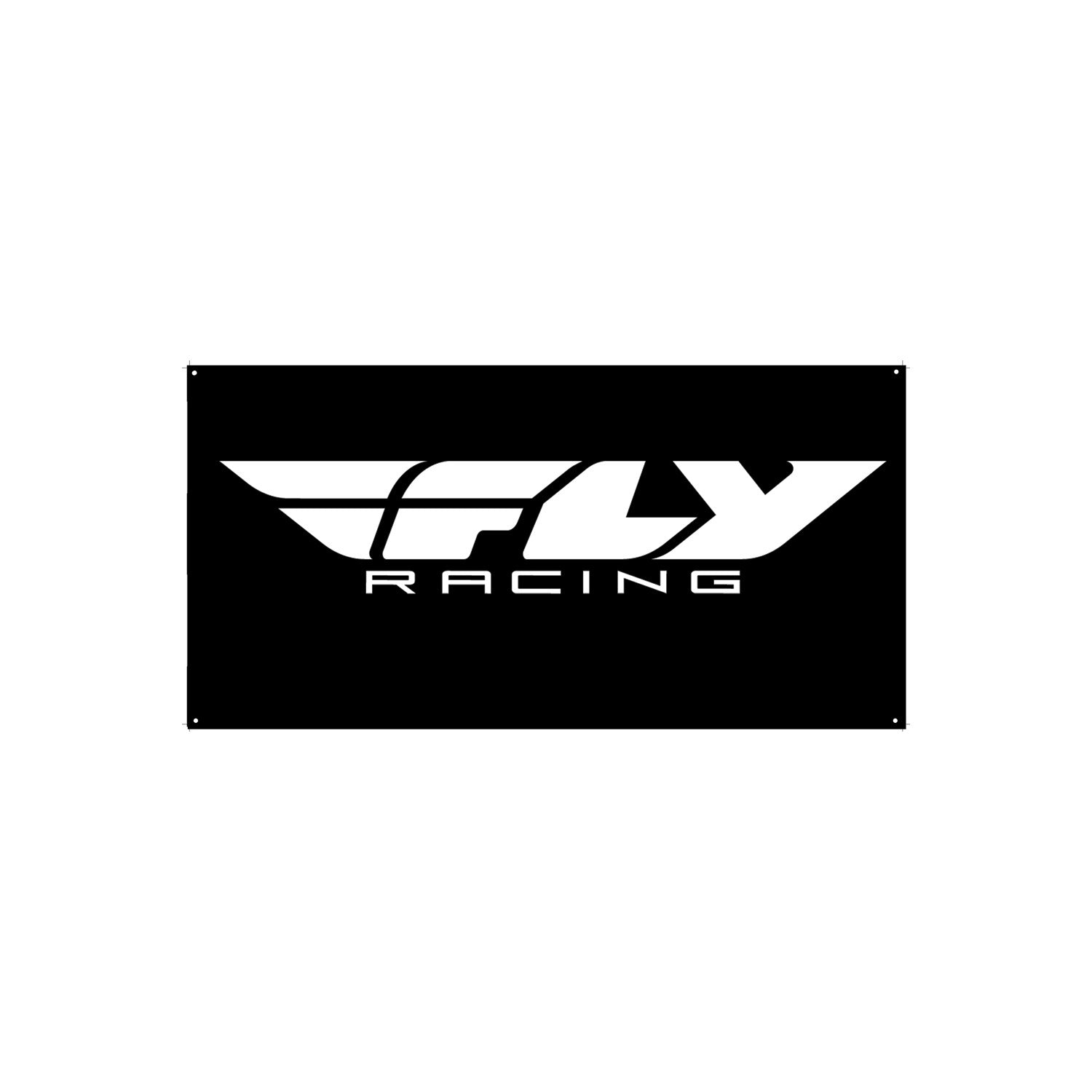 FLY RACING RACING BANNER BLACK 3' X 6' - BANNER-FLY4