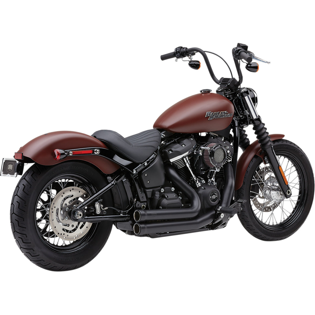 Cobra Speedster Short 2-Into-2 Exhaust System - 6713B For Harley Softail 2018-2022