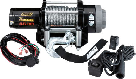 Moose Utility 4500 LB Aggro Utv Winch w/ Rope