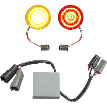 CUSTOM DYNAMICS SMART LED 1157 Bullet Turn Signals with Controller - Softail