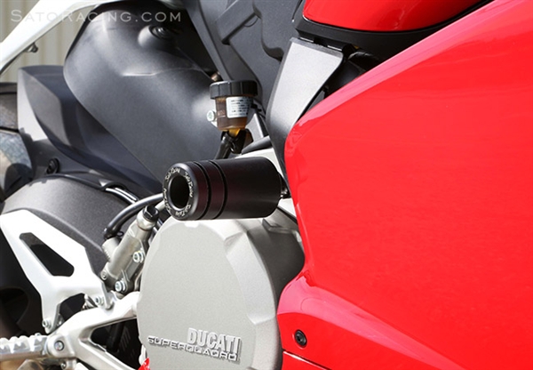 Ducati 899 Panigale Engine Frame Sliders by Sato Racing