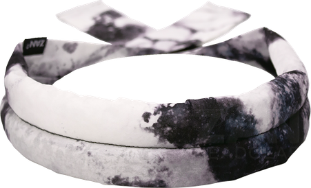 ZAN HeadGear Cotton Cooldanna - Black/White - Tie Dye