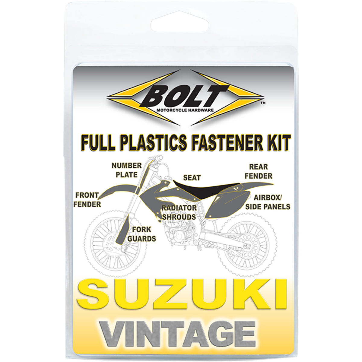 Bolt Body Work Fastener - SUZ-8788101 Suzuki RM 125 / RM 250 1987-1988