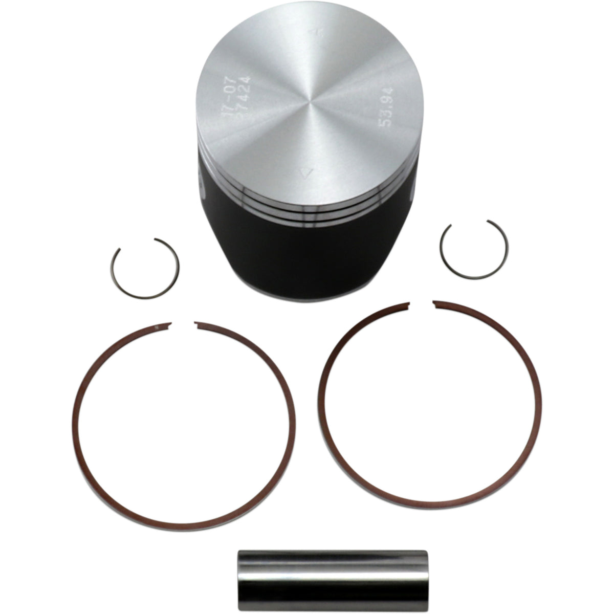 Vertex Cast Replica Piston Kit - 23928A For KTM EXC 125 / SX 125 / XC 125 2001-2024 | Husqvarna TC 125 / TE 125 2014-2024 | Gas Gas 125 2021-2024