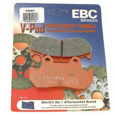 EBC Yamaha YZF-R3 15-26 Semi-Sintered "V" Rear Brake Pads