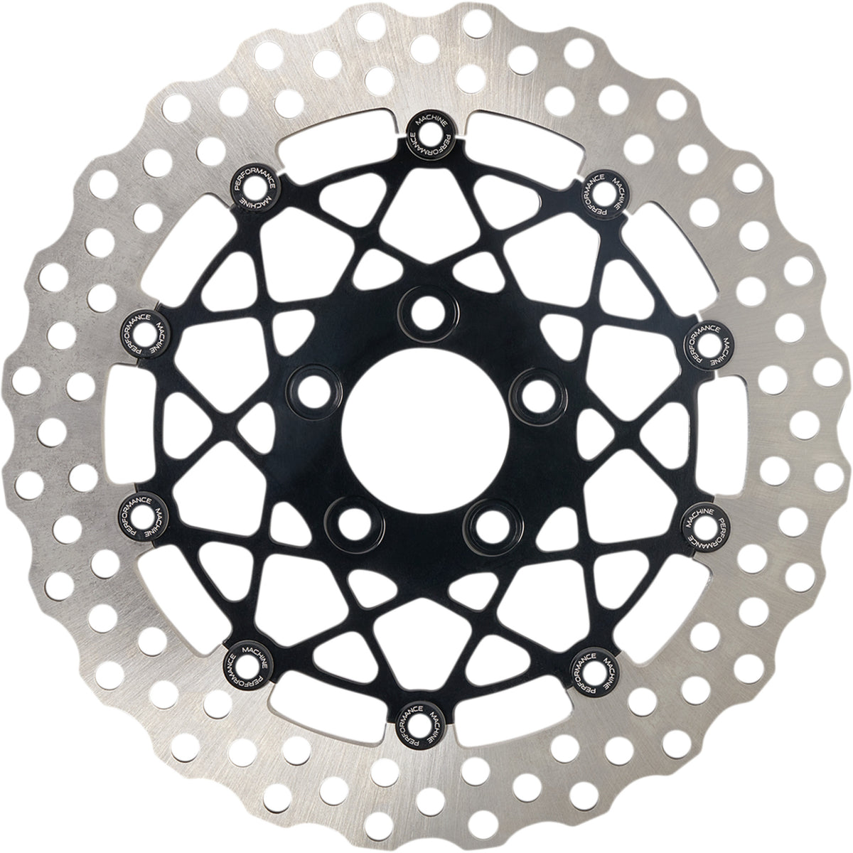 Performance Machine Brake Rotor - 0133-1809S-B For Harley Motorcycles 2006-2020