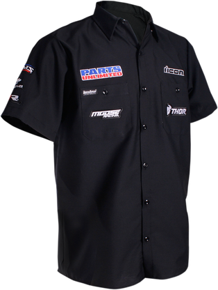 Throttle Threads Parts Unlimited Shop Shirt - Black - Small