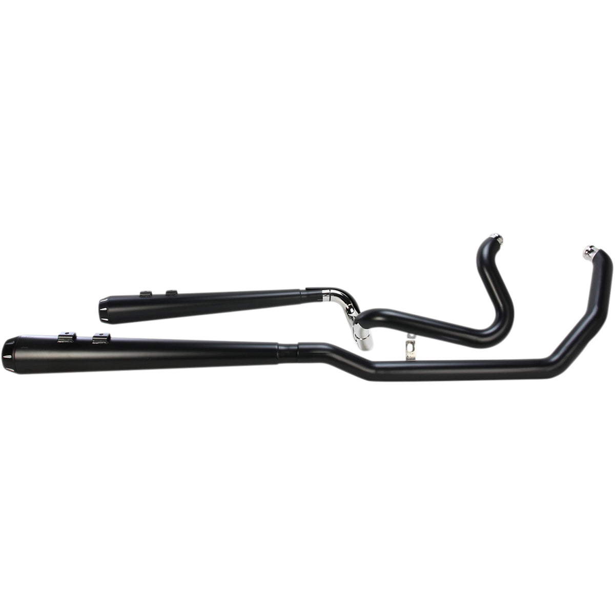 Bassani Xhaust Down Under 2-Into-2 Exhaust System - 1F66RB For Harley Touring 2009-2016