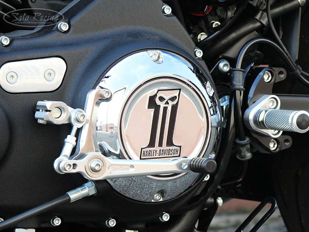 H-D Sportster Xl883/1200 Abs (Iron 883 / Superlow / Roadster / 1200 Custom) (2014 ) Rear Set & Tandem Bracket by Sato Racing