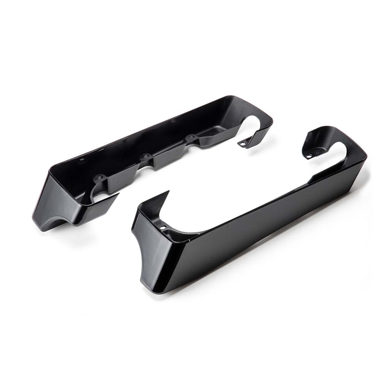 Harley 3" Saddlebag Extensions '94-'13 CVO Dual Cut Exhaust - Denim Black | HOGWORKZ