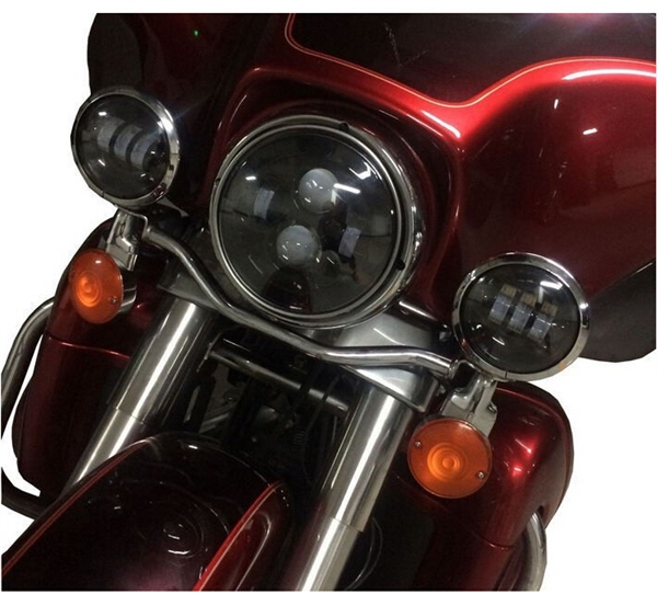 Harley Davidson 7" Daymaker Replacement Blackout Headlight & Auxillary Passing Lamps | HOGWORKZ