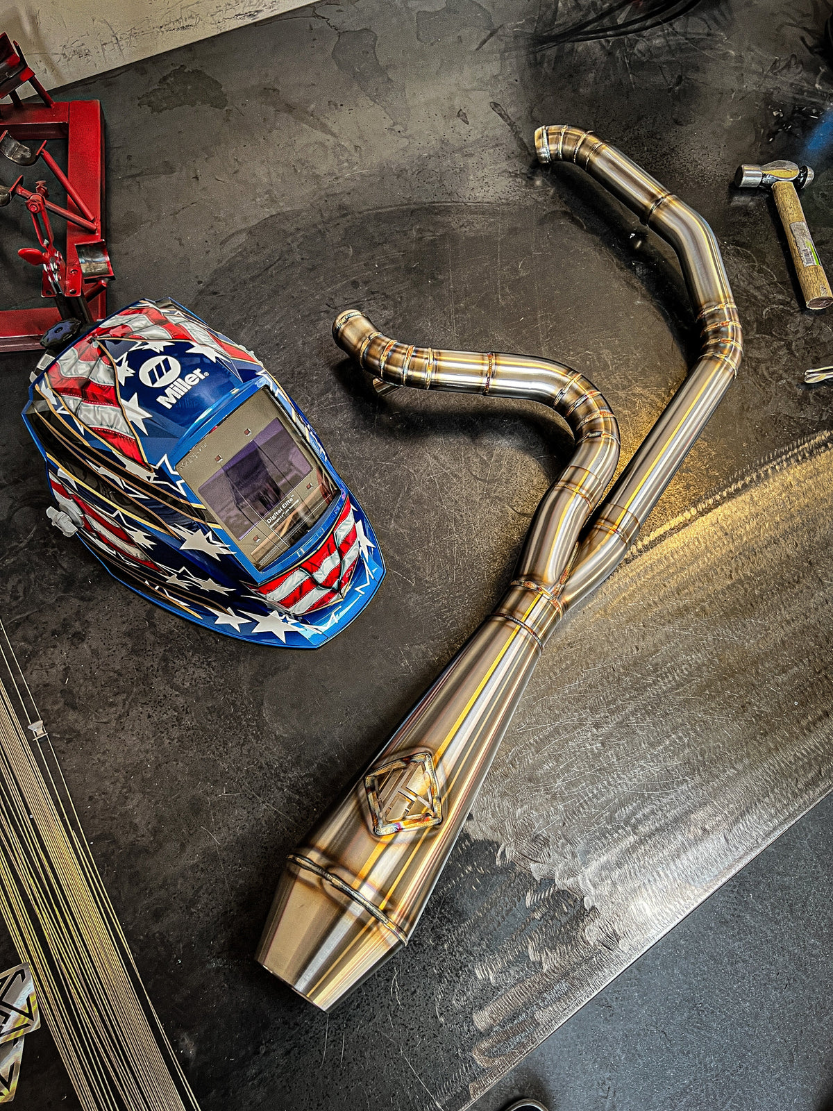 SPC Big Bore 4.5 Works Edition 2-Into-1 Exhaust for 2017-2026 Harley M8 Bagger