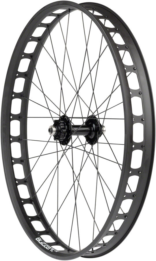 Quality Wheels Blizzerk Front Wheel - 26", QR x 135mm Pugsley, 6-Bolt, Black, 32H