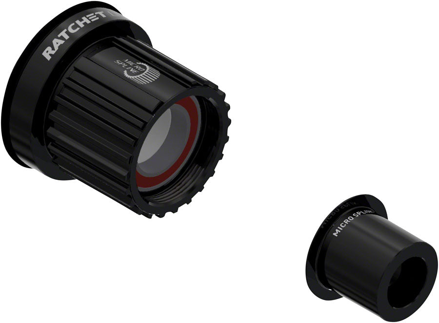 DT Swiss Ratchet LN Freehub Body - Shimano Micro Spline, Standard, Aluminum, Sealed Bearing, Kit w/ End Cap, 12 x 142/148 mm