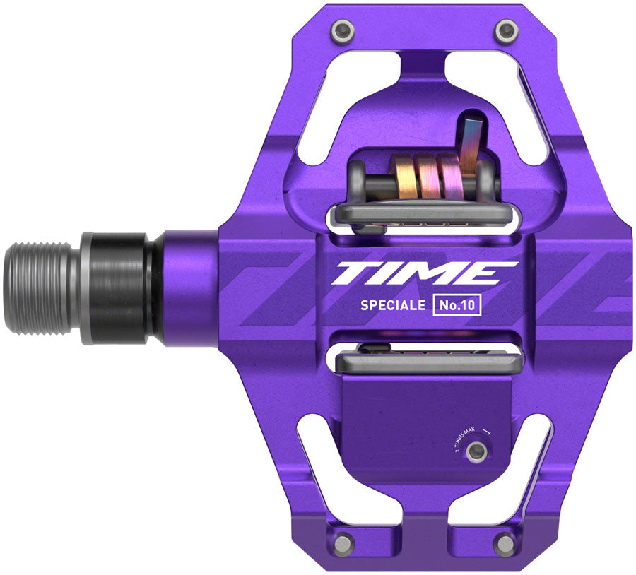 Time Speciale 10 Pedals - Dual Sided Clipless with Platform, Aluminum, 9/16", Purple, Small, B1