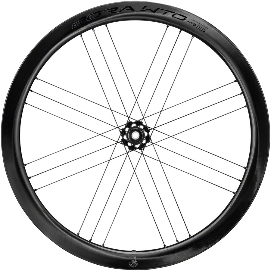 Campagnolo Bora WTO 45 C23 Front Wheel - 700c, QR x 100mm, Center-Lock, 2-Way Fit, Carbon