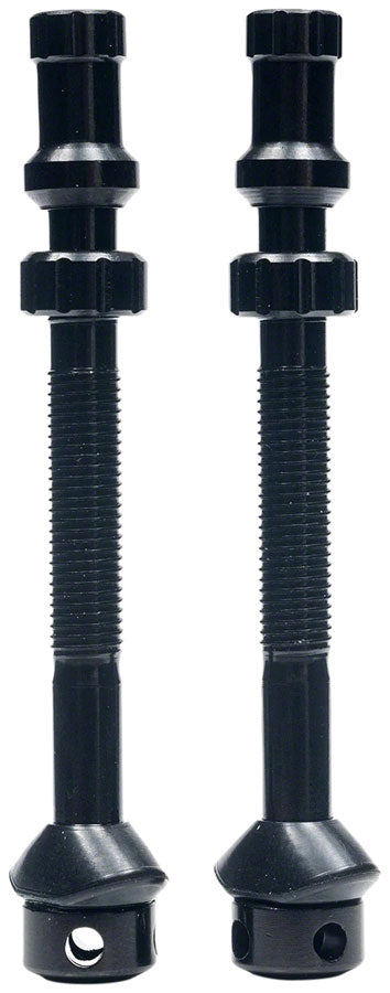 Stan's Tubeless Universal+ Valve Stems - Alloy, Tall, 35mm, Black, Pair