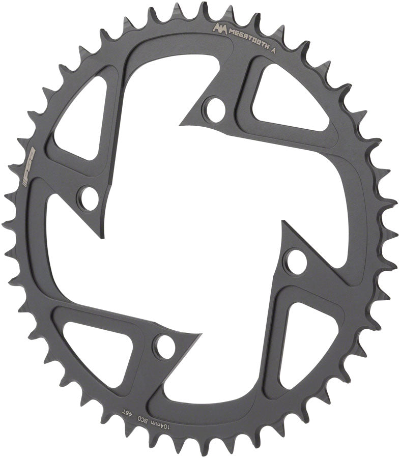 Full Speed Ahead Ebike MegaTooth Chainring for Bosch Gen 4 - 48t, 104 BCD, 4-Bolt, Aluminum, Black