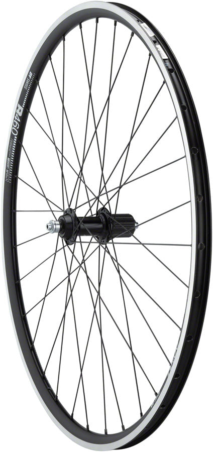 Quality Wheels Shimano 105/DT R460 Rear Wheel - 700, QR x 130mm, Rim Brake, HG 11 Road, Black, Clincher, 32H