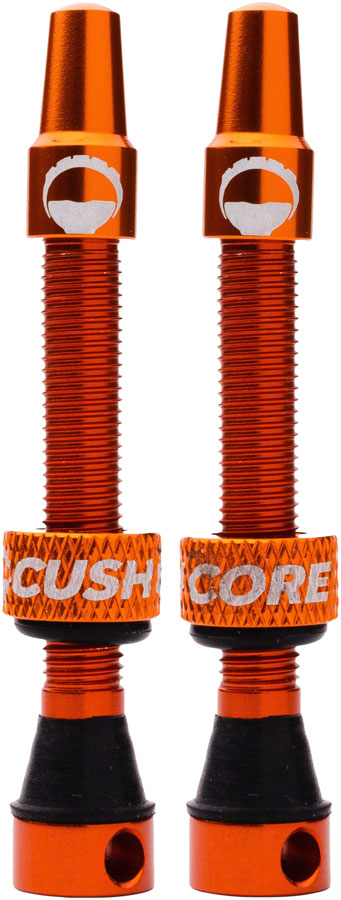 CushCore Tubeless Presta Valve Set - 55mm, Orange