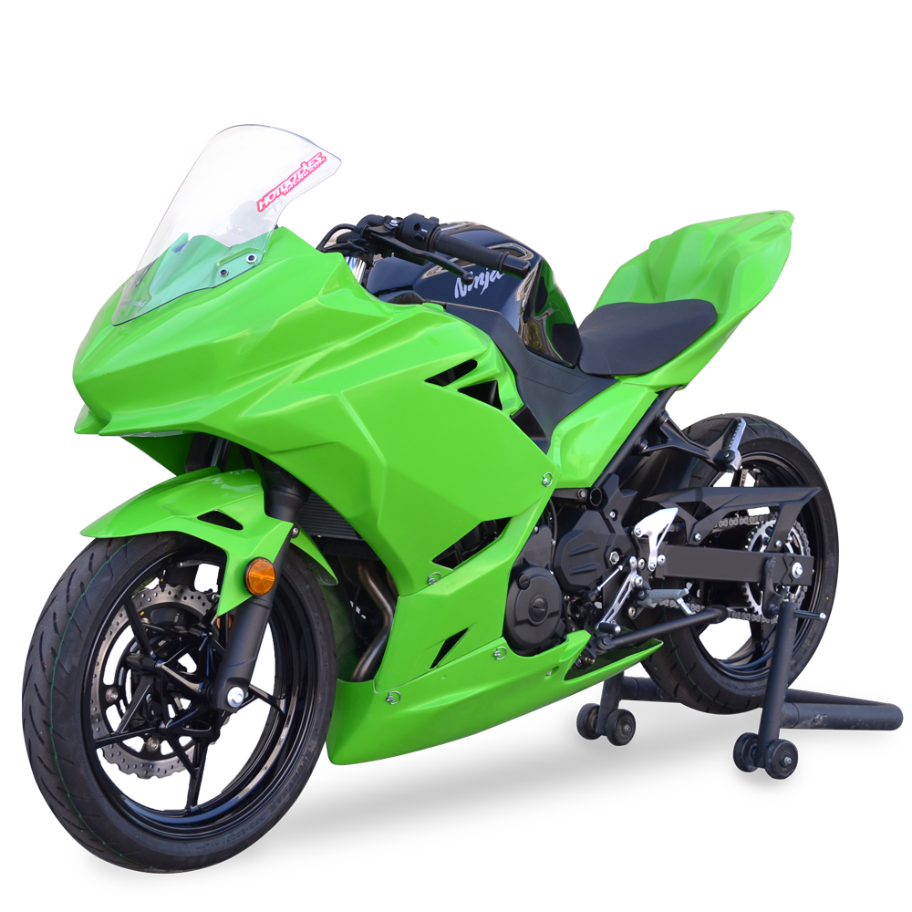 Hotbodies Racing Race Bodywork – Color Form Green Kawasaki Ninja 400 2