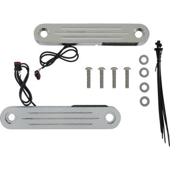 CUSTOM DYNAMICS ProBEAM Dynamic Strips™ V2 Front Turn Signals - Chrome