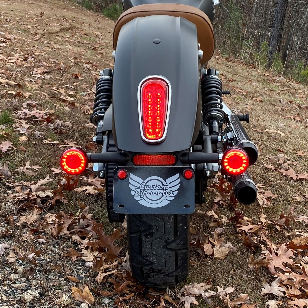 CUSTOM DYNAMICS ProBEAM Red Ring Turn Signal LEDs - Scout