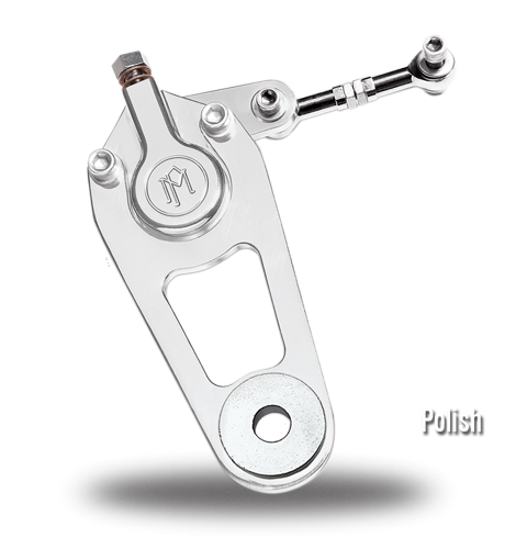 Front 2-Piston Polished Classic Caliper & Bracket by Performance Machine