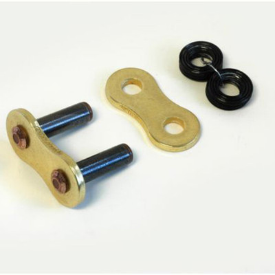 RK Chain 520GXW Rivet Connecting Link Gold Finish