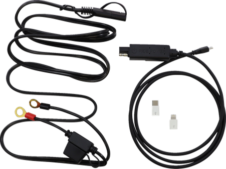 RidePower 10' Phone Charging Cable Kit with Intelligent Electronic Charging Technology