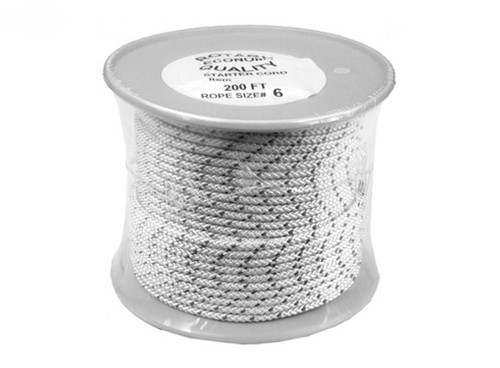 Economy Nylon No. 8 Starter Rope Cord 1/4" Dia.
