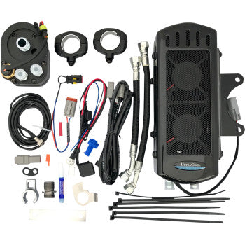 ULTRACOOL 3.0 Side Mount Oil Cooler for S&S T-Series Engines - Gloss Black - Touring '99-'06