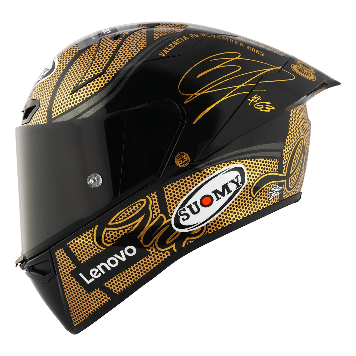 Suomy S1-XR Pecco Bagnaia World Champion GOLD Helmet