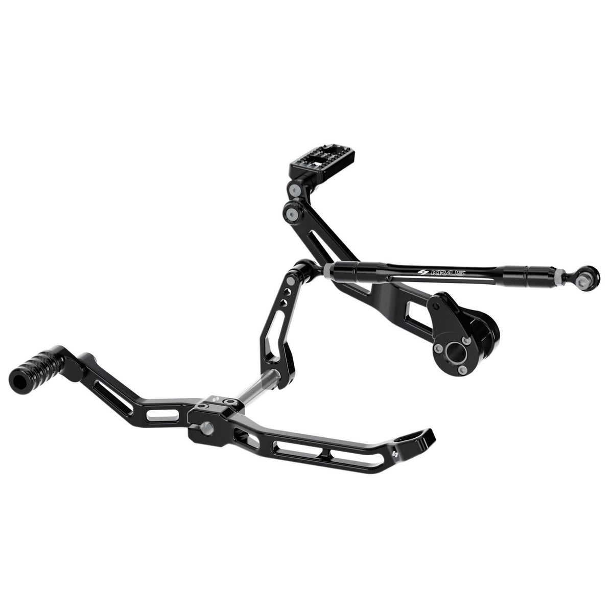 KRAUS MOTO Max Lean Foot Controls - Black Anodized - Touring '17-'25