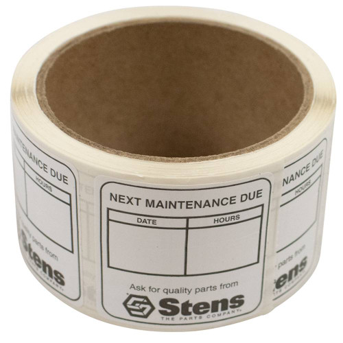 Maintenance Reminder Labels / 2" W x 2" L