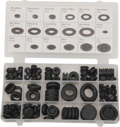 Performance Tool Rubber Grommet and Plug Assortment