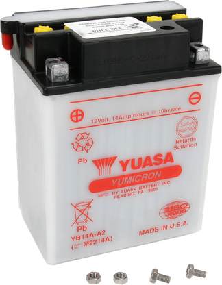 Yuasa Conventional Battery - 12 V - YB14A-A2